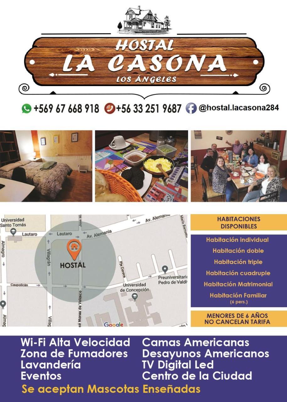 Hostal La Casona Los Ángeles エクステリア 写真